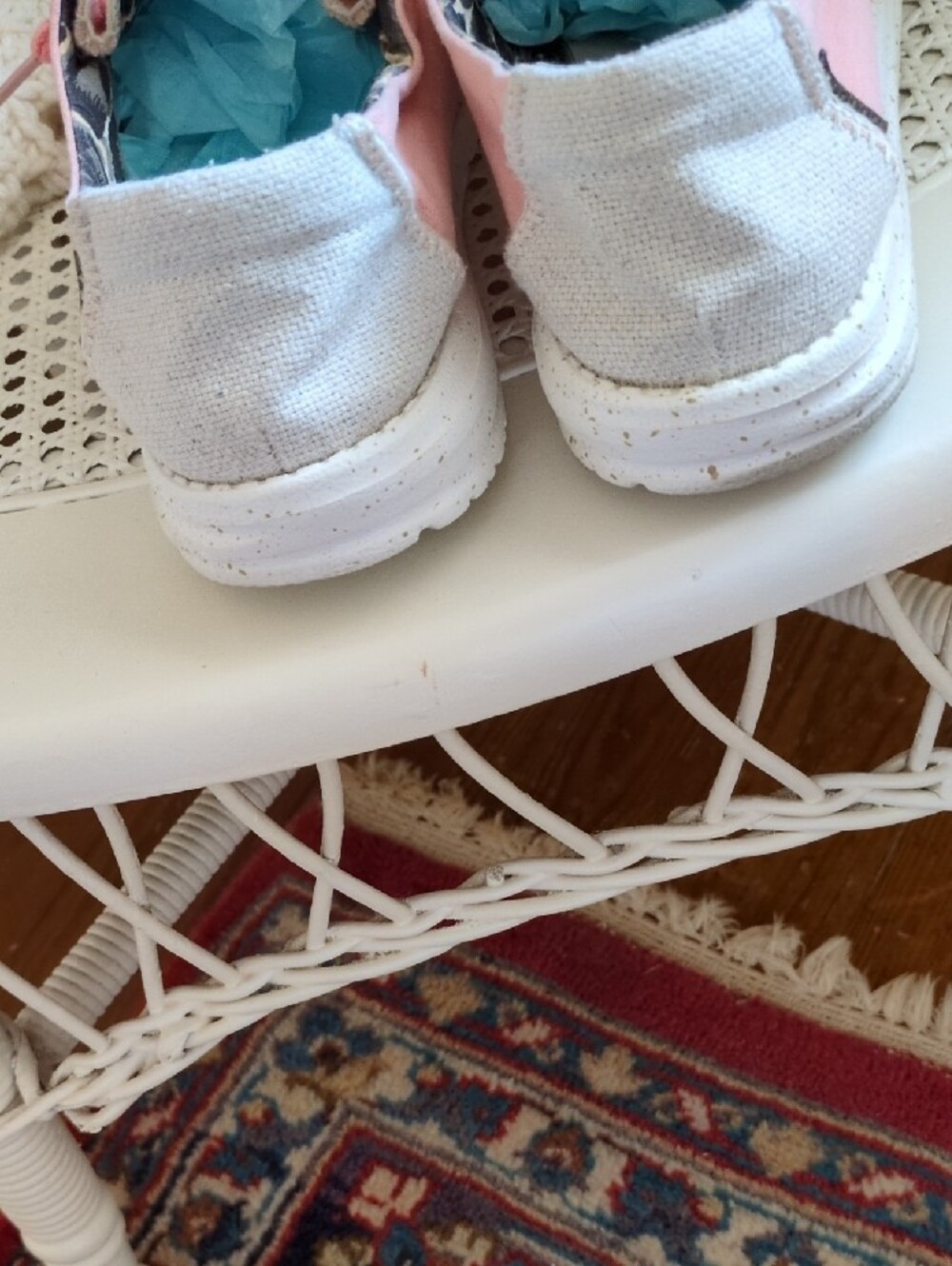 Hey Dude Pink Women's Slip-On Sneakers with Leopard Lining - Picture 5 of 7